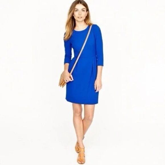 J. Crew Factory Dresses & Skirts - J. Crew Factory Zip ponte dress | EUC | 8 | Blue